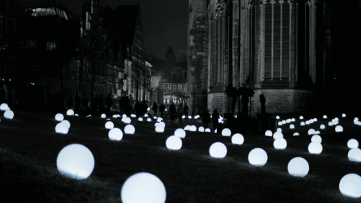 Installation lumineuse Globoscope ©Collectif Coin