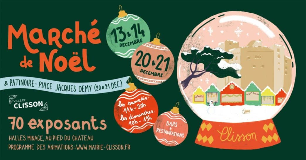 marché de noel jolies villes à clisson