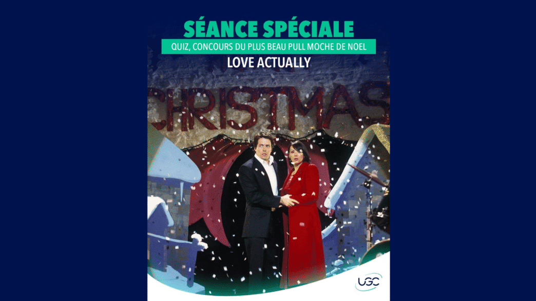 1. Image humoristique de Noël avec personnages emblématiques et décor festif.