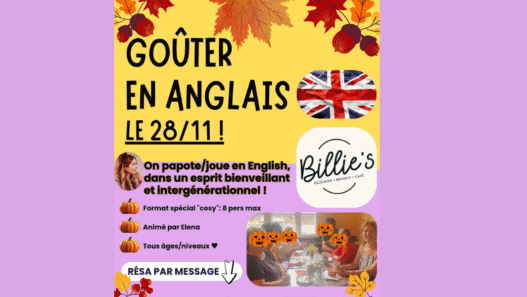 Goûter en anglais
