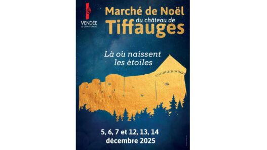 Festival de Noël Château Tiffauges, marché artisanal, événements familiaux en Vendée.