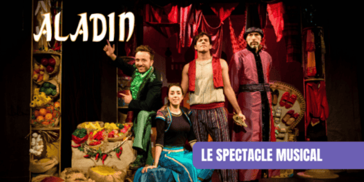 Chanteurs de la comédie musicale Aladin à Nantes, spectacle musical pour toute la famille.