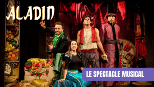 Chanteurs de la comédie musicale Aladin à Nantes, spectacle musical pour toute la famille.