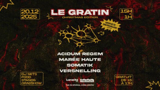 Fête de Noël à Nantes avec animations, stands, food trucks et marché de créateurs locaux.