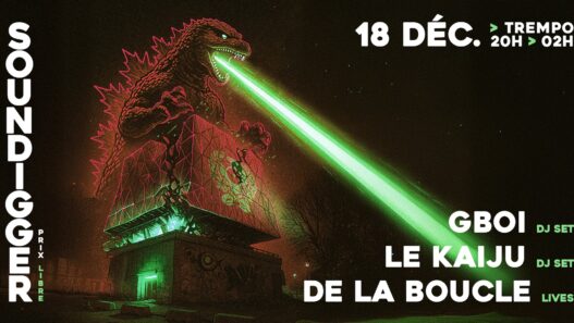 Godzilla géant ville Nantes.
