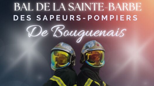 Casque de pompier de La Bouginais à Nantes lors du bal de la Sainte-Barbe.