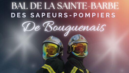 Casque de pompier de La Bouginais à Nantes lors du bal de la Sainte-Barbe.