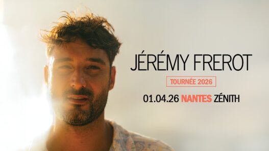 Jérémy Frerot en concert au Zénith de Nantes, tournée 2026, le 1er avril.