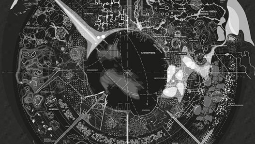 Vues futuristes de Nantes avec planification urbaine et technologies innovantes.