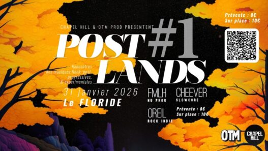 Post #1 Lands Nantes - Événement musical rock, prog et expérimental à Nantes le 31 janvier 2026.