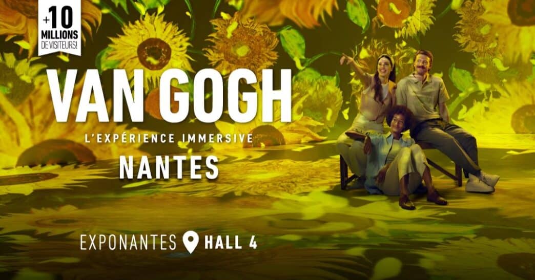 Vivant expérience immersive Van Gogh Nantes avec installation artistique Hall 4.