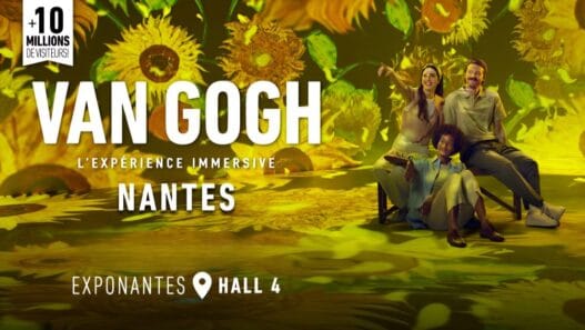 Vivant expérience immersive Van Gogh Nantes avec installation artistique Hall 4.