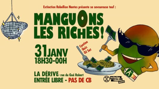 Mangoons les riches festival à Nantes; animation musicale, quiz, cantine, DJ set, dans la ville de Nantes.