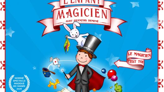 Spectacle magique L’enfant magicien à Nantes, avec un lapin, des jeux et des cartes, pour enfants et familles.