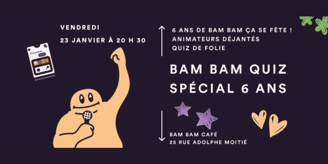 Animation pour la fête de Bac Bac avec quiz spécial 6 ans à Nantes, événement ludique pour enfants.
