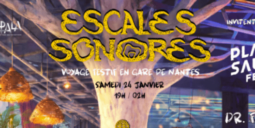 Escales Sonores Nantes, voyage musical en gare de Nantes, samedi 24 janvier 19h-2h.