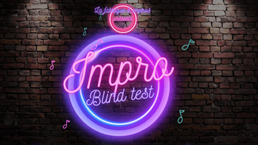 1. Néon lumineux ImpoR Bloqué Test avec enseigne sur mur de briques.