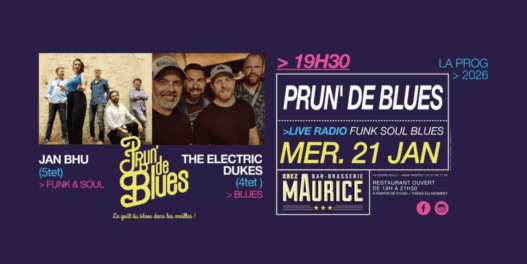 Corde blues en live à Nantes, concert de funk et blues au Maurece le 21 janvier.