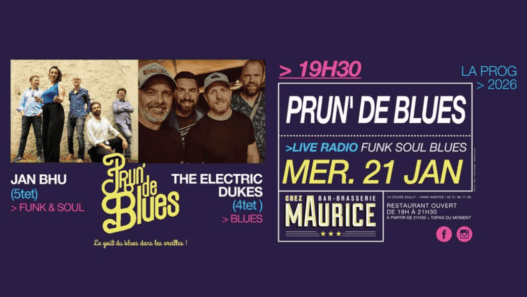 Corde blues en live à Nantes, concert de funk et blues au Maurece le 21 janvier.