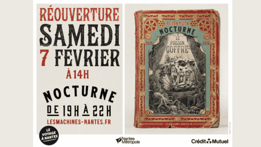 Nocturne Les Machines de l’île, soirée dès 19h, explorez l’univers nocturne de Nantes Métropole.