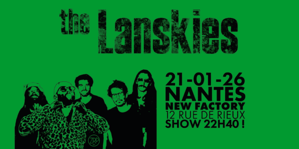 1. Groupe musical The Lanskies en concert à Nantes au New Factory.