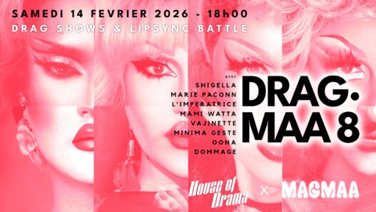 Événement drag queen à Nantes pour la Saint-Valentin 2026, avec performances et animations.