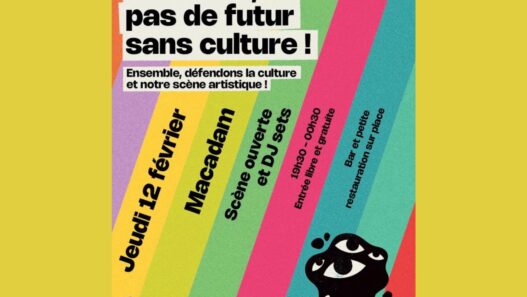 À Nantes, pas de futur sans culture ! Rejoignez la scène ouverte et le DJ set au Macadame le 12 févr.