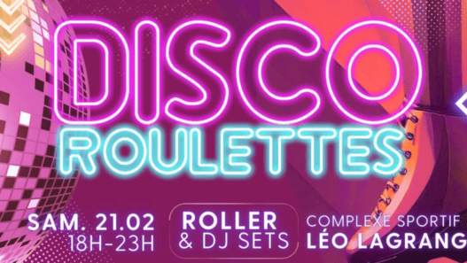 Animation disco avec roulettes et DJ à Nantes, soirée festive.