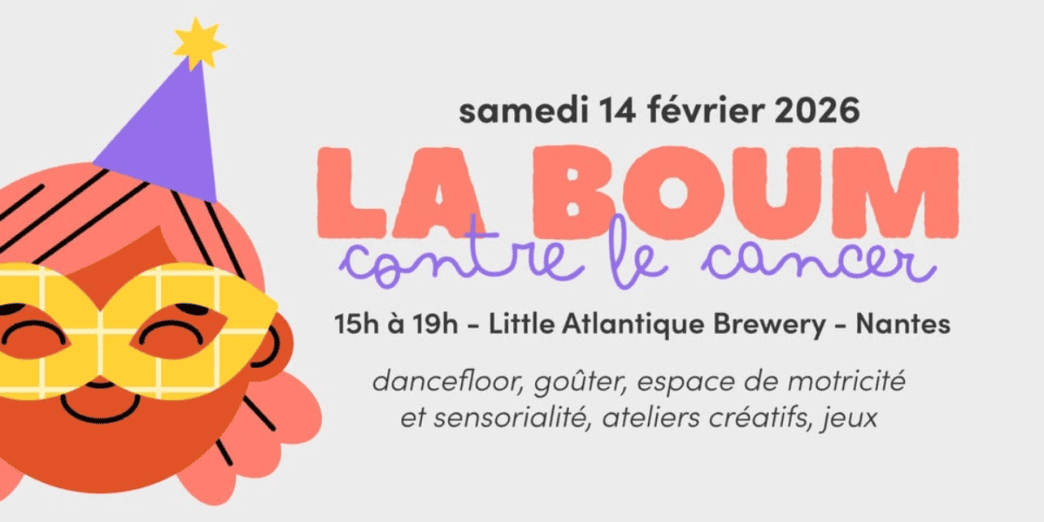 Événement La Boum contre le cancer à Nantes, organisé par Big City Nantes, avec animations, musique.