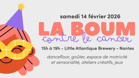 Événement La Boum contre le cancer à Nantes, organisé par Big City Nantes, avec animations, musique.