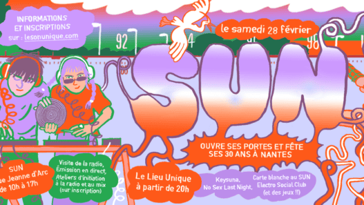 SUN 30 ANS au Lieu Unique