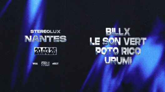 Affiche du concert WARUM MEINE LIEBE avec BillX, Urumi, Poto Rico et Le Son Vert à Nantes.