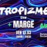 Affiche du DJ set Tropizme et Marge à Nantes, soirée électro.