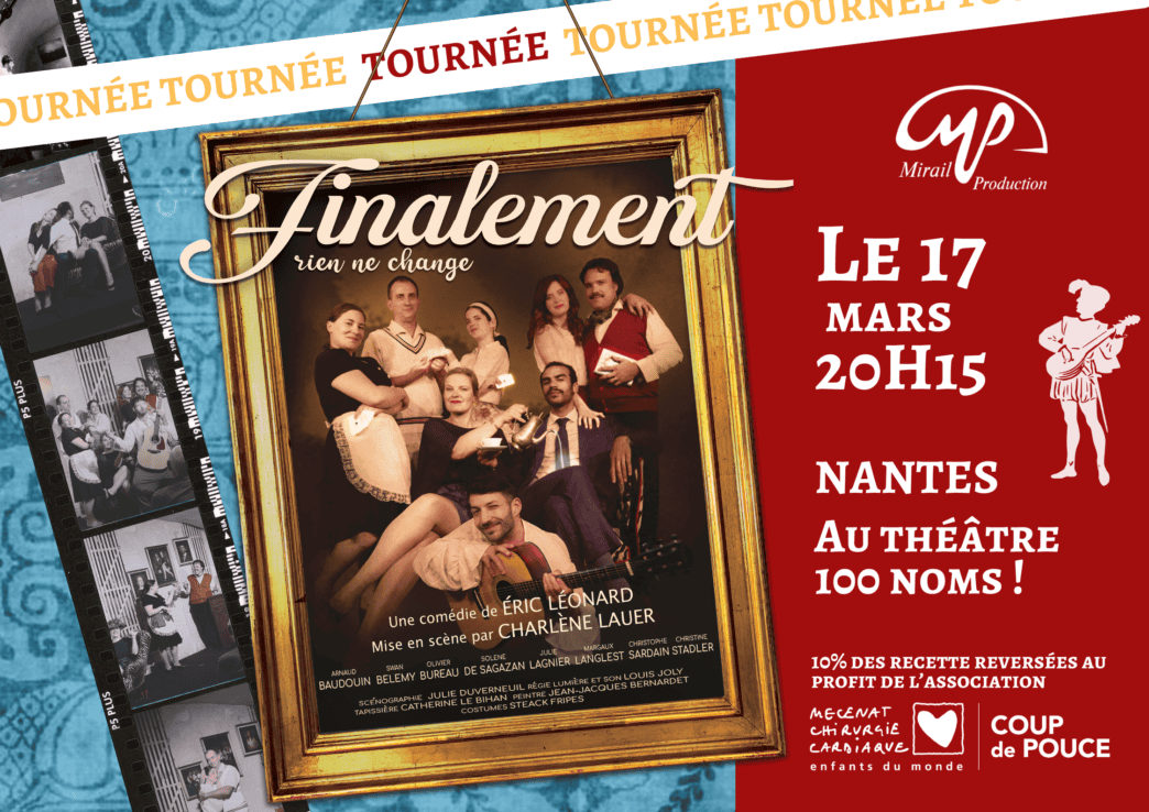 Spectacle comédie théâtre Nantes 17 mars 20h15.