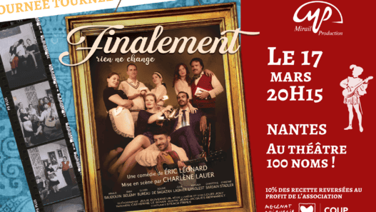 Spectacle comédie théâtre Nantes 17 mars 20h15.