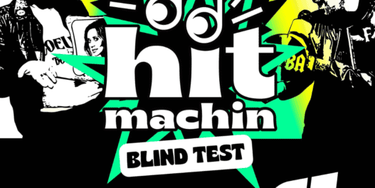 Affiche du Blind Test Hit Machin lors du Festival Eurofonik à Nantes.