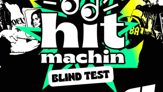 Affiche du Blind Test Hit Machin lors du Festival Eurofonik à Nantes.