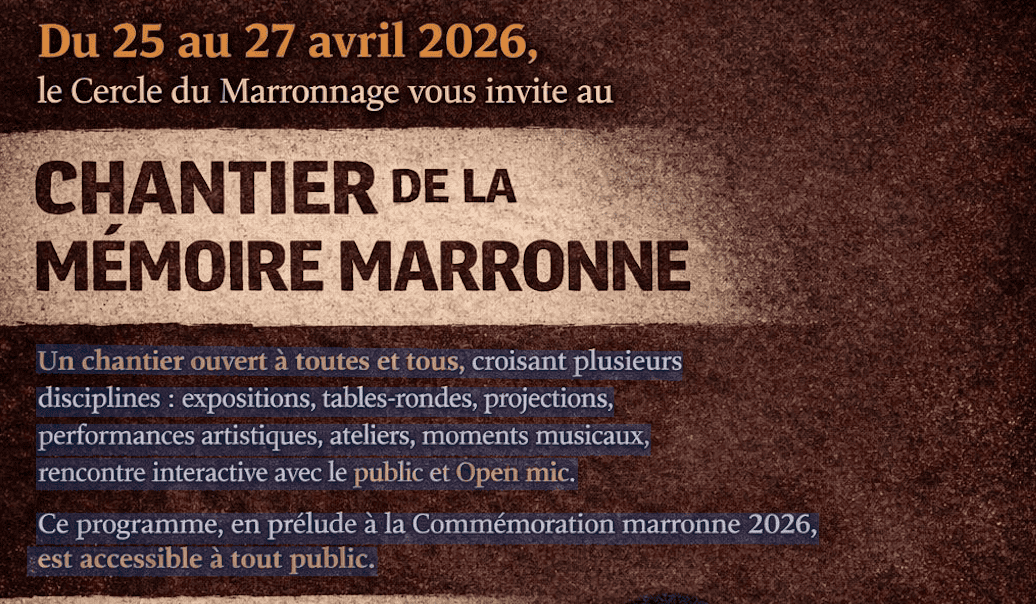 Chantier de la memoire marronne