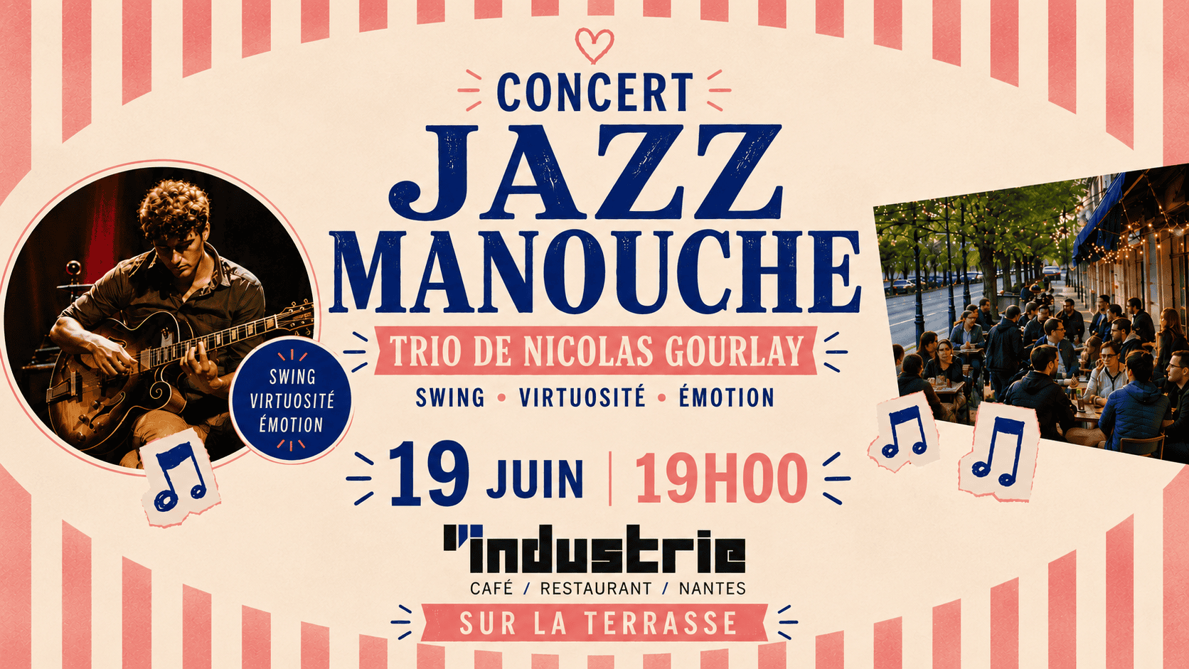 Concert jazz café de l'industrie