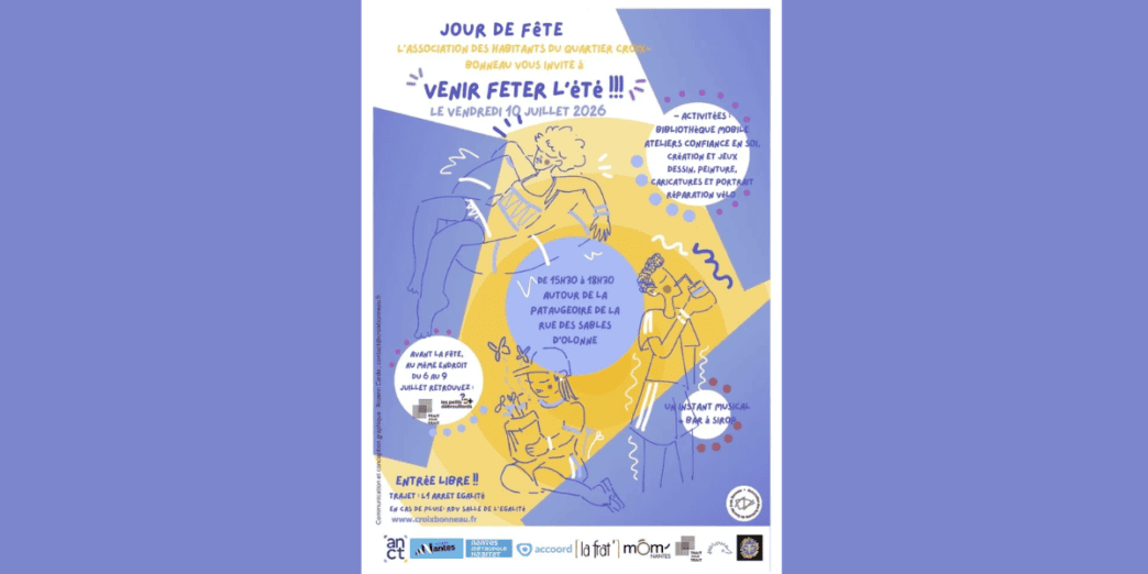 Jour de fête l'été quartier croix-bonneau