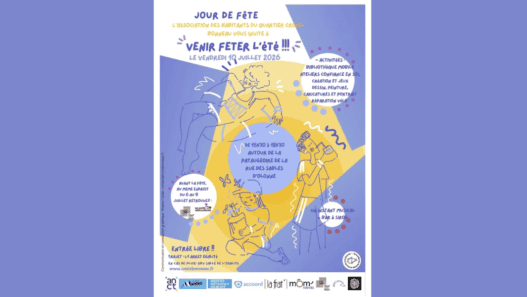 Jour de fête l'été quartier croix-bonneau