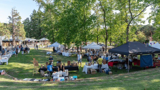 Marché nocturne estival camping
