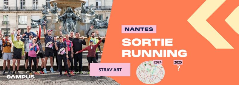 Sortie running Strav&rsquo;Art dans le centre de Nantes