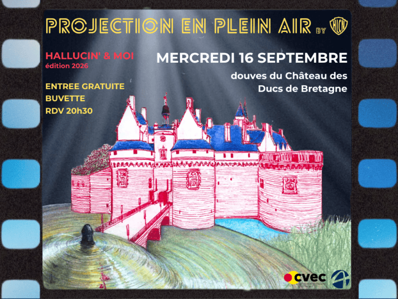 Projection en plein air dans les douves du château : Hallucin&rsquo;& Moi Edition 2026