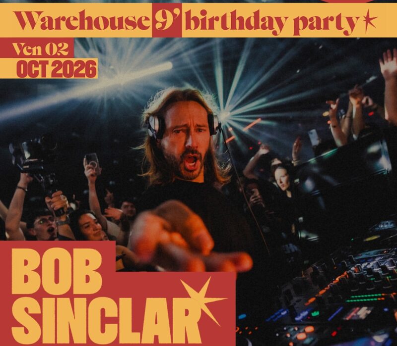 Bob Sinclar s&rsquo;invite au Warehouse pour son 9e anniversaire