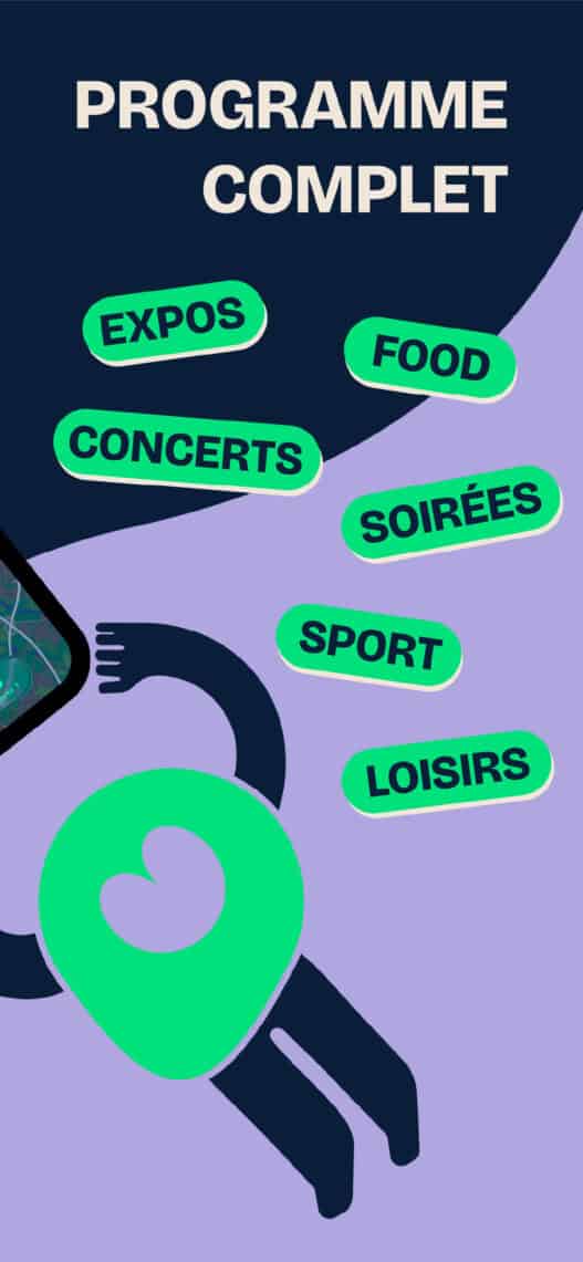Le programme complet, par catégorie : expos, food, concerts, soirées, sport, loisirs.