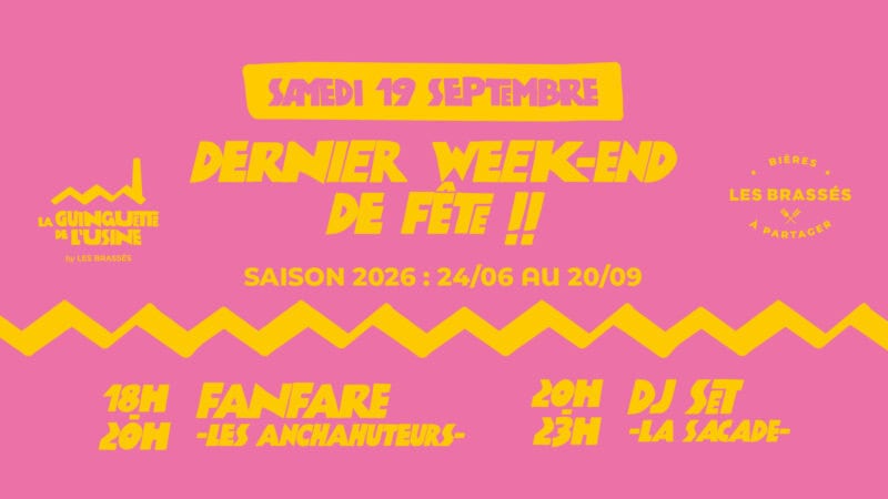 Closing de la Guinguette de l&rsquo;Usine avec fanfare et DJ Set