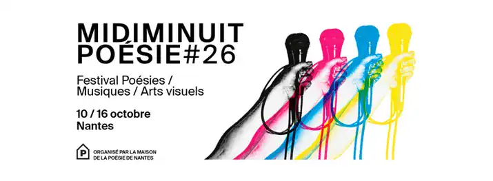 Affiche festival midi minuit poésie
